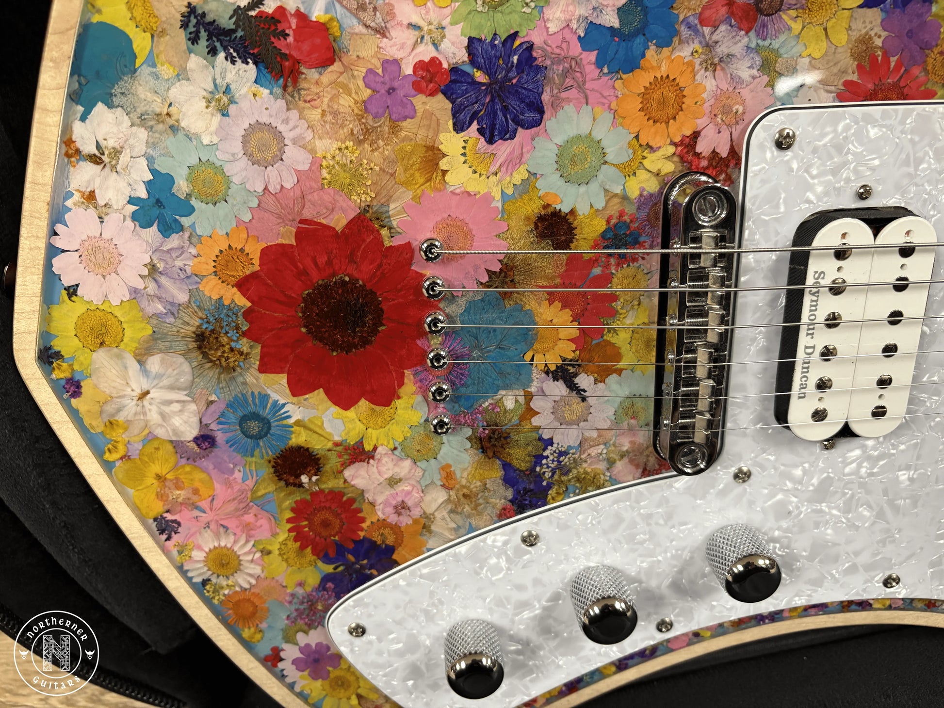 NEW Cream Guitars Revolver Deluxe "Milk" Series 2025 Natural Flowers - Northerner Guitars