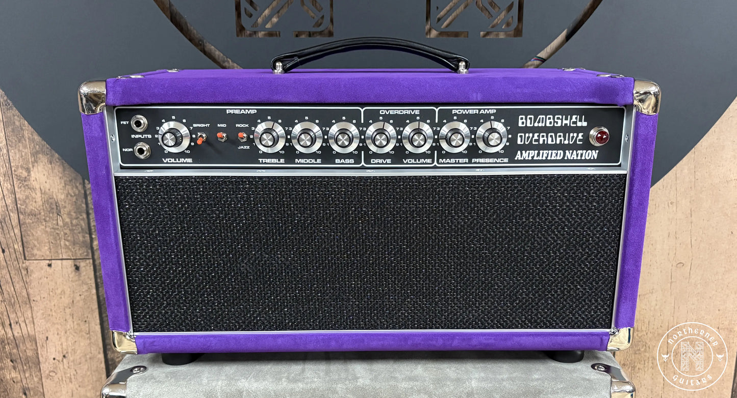 NEW Amplified Nation Bombshell Overdrive Purple Suede Northerner Guitars