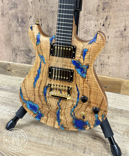 USED Knaggs Keya 2025 Flamed Spalt Maple w/ Inlaid Turquoise and Lapis Stone - Northerner Guitars