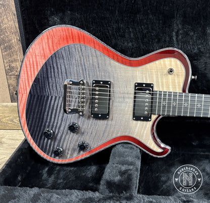 NEW Knaggs Kenai T1 Double Purfling 2025 Onyx Fade / Burgundy Fade w/ Matching Stained T1 Flame Maple Neck - Northerner Guitars