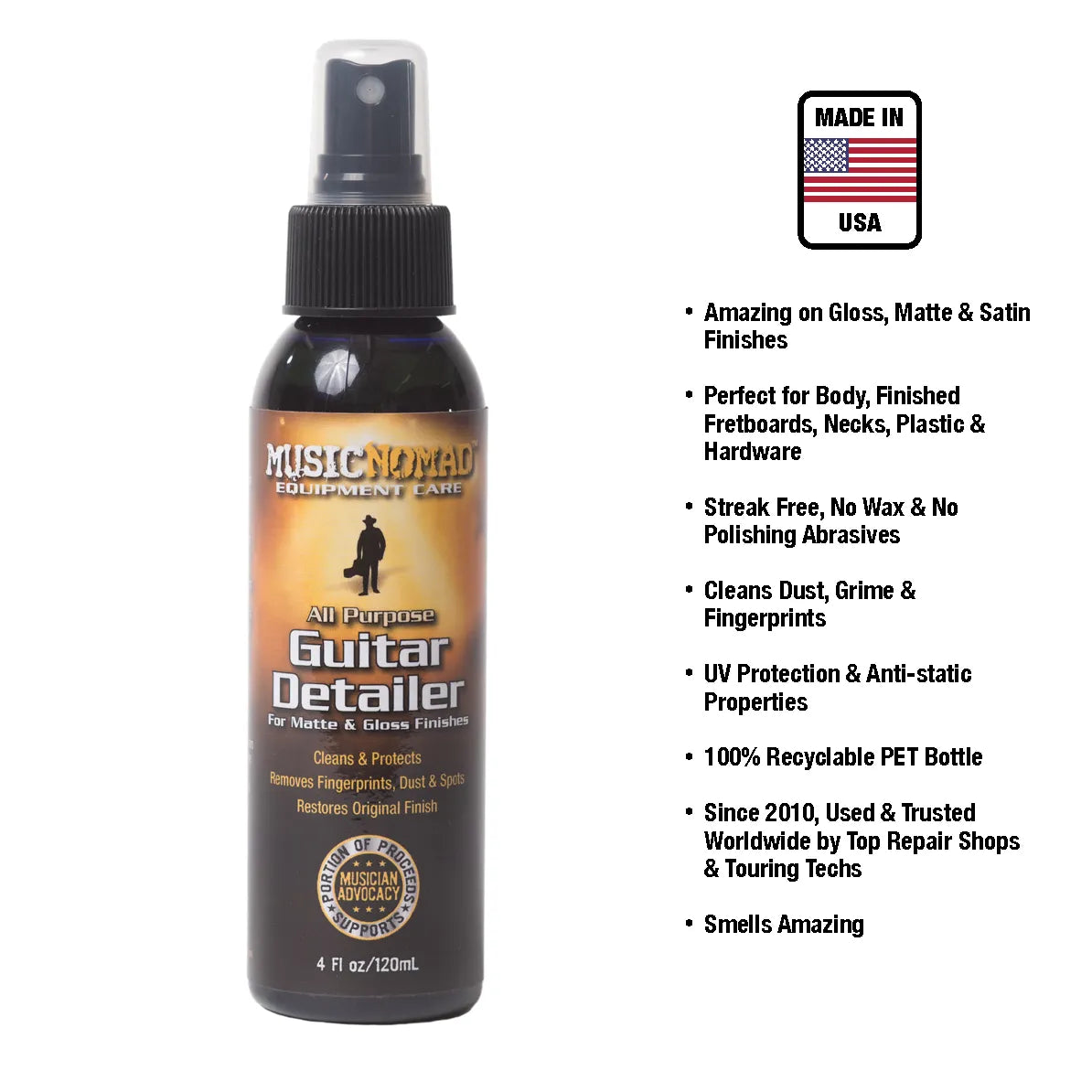 Music Nomad Guitar Detailer - For Matte & Gloss Finishes
