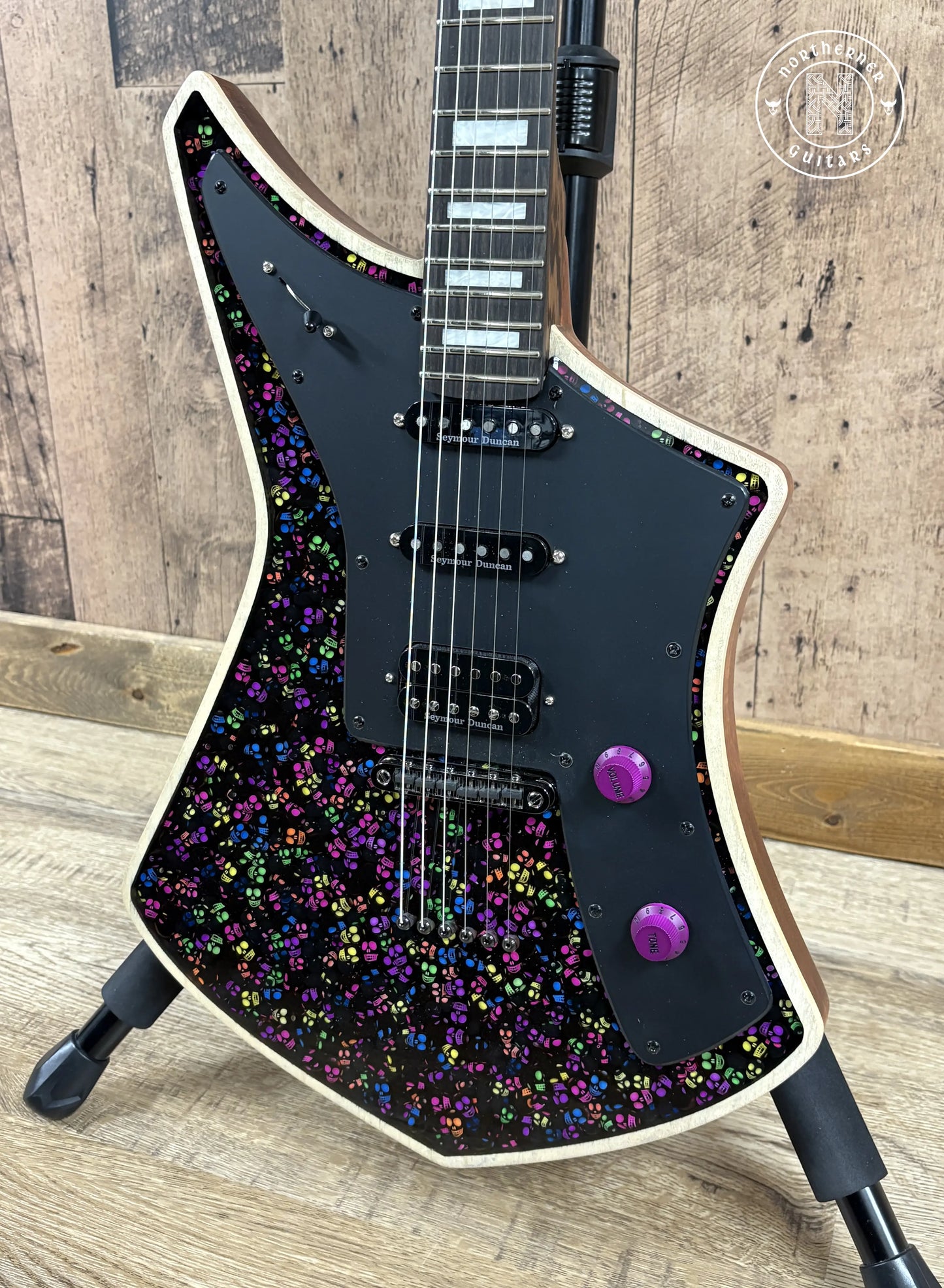 NEW Cream Guitars Revolver Standard "Milk" Series 2025 Neon Skulls - Northerner Guitars