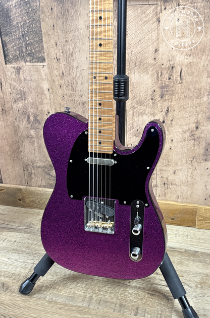 USED Suhr Classic T 2024 Eddie's Guitars Exclusive - Fuchsia Sparkle
