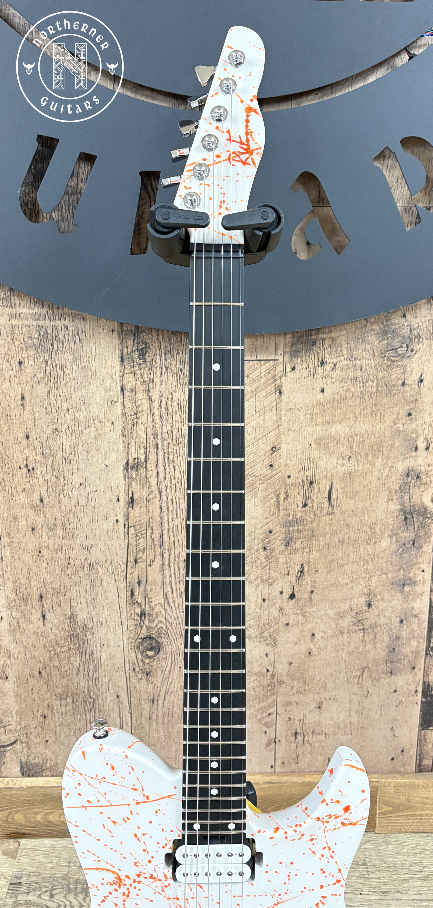 NEW Ruf Guitars Thales 6 White / Orange Splatter