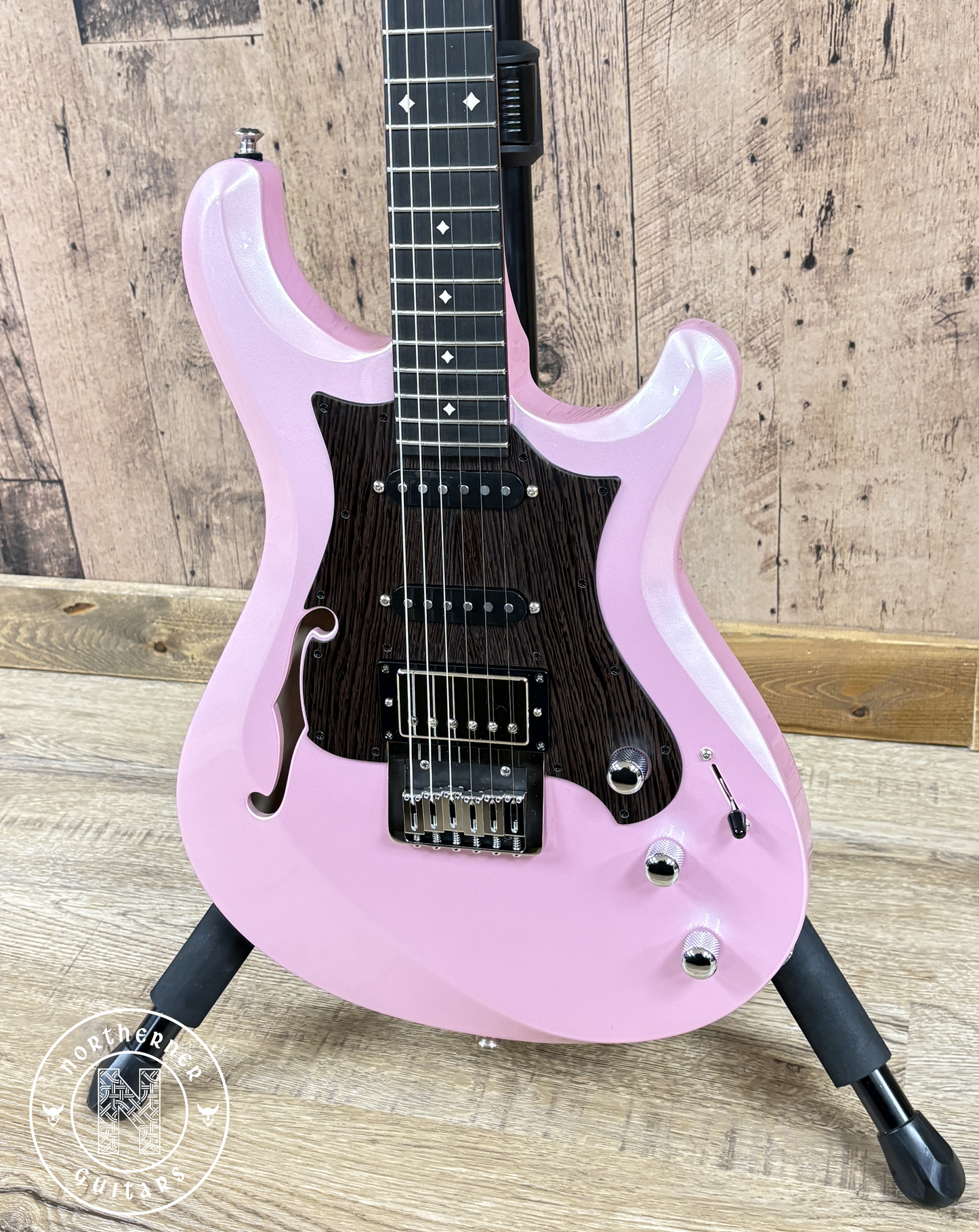 NEW  Knaggs Severn Semi-Hollow Pink Ice Metallic