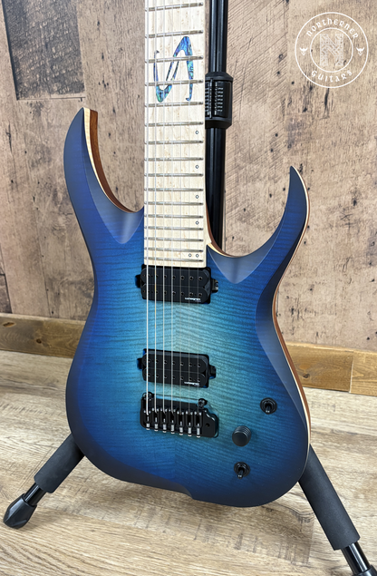 NEW Skervesen Nebelung 7 27" Flame Maple Blue Burst