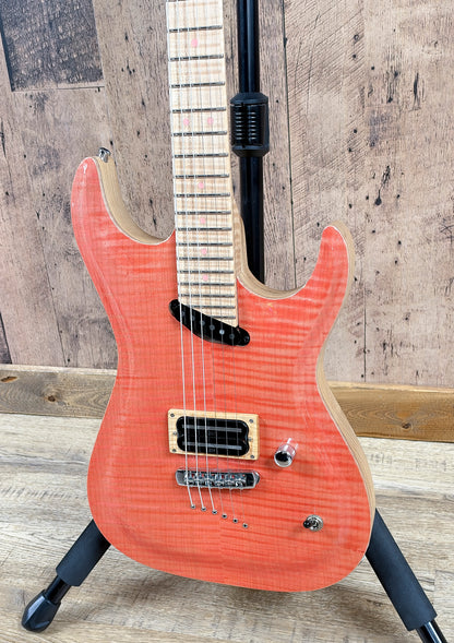 USED MacPherson Guitars Rogue Custom Shop Pink Flame Maple Carved Top