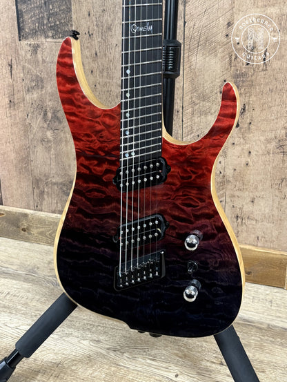 USED Ormsby Factory Custom Hype 7 Quilt Maple Blood Bath - Northerner Guitars