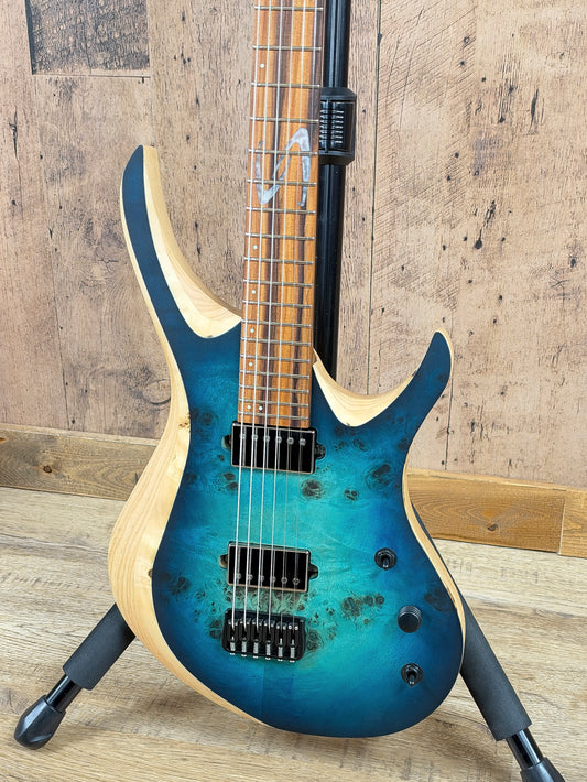 NEW Skervesen Chimera 6 28" Baritone Blue Burst