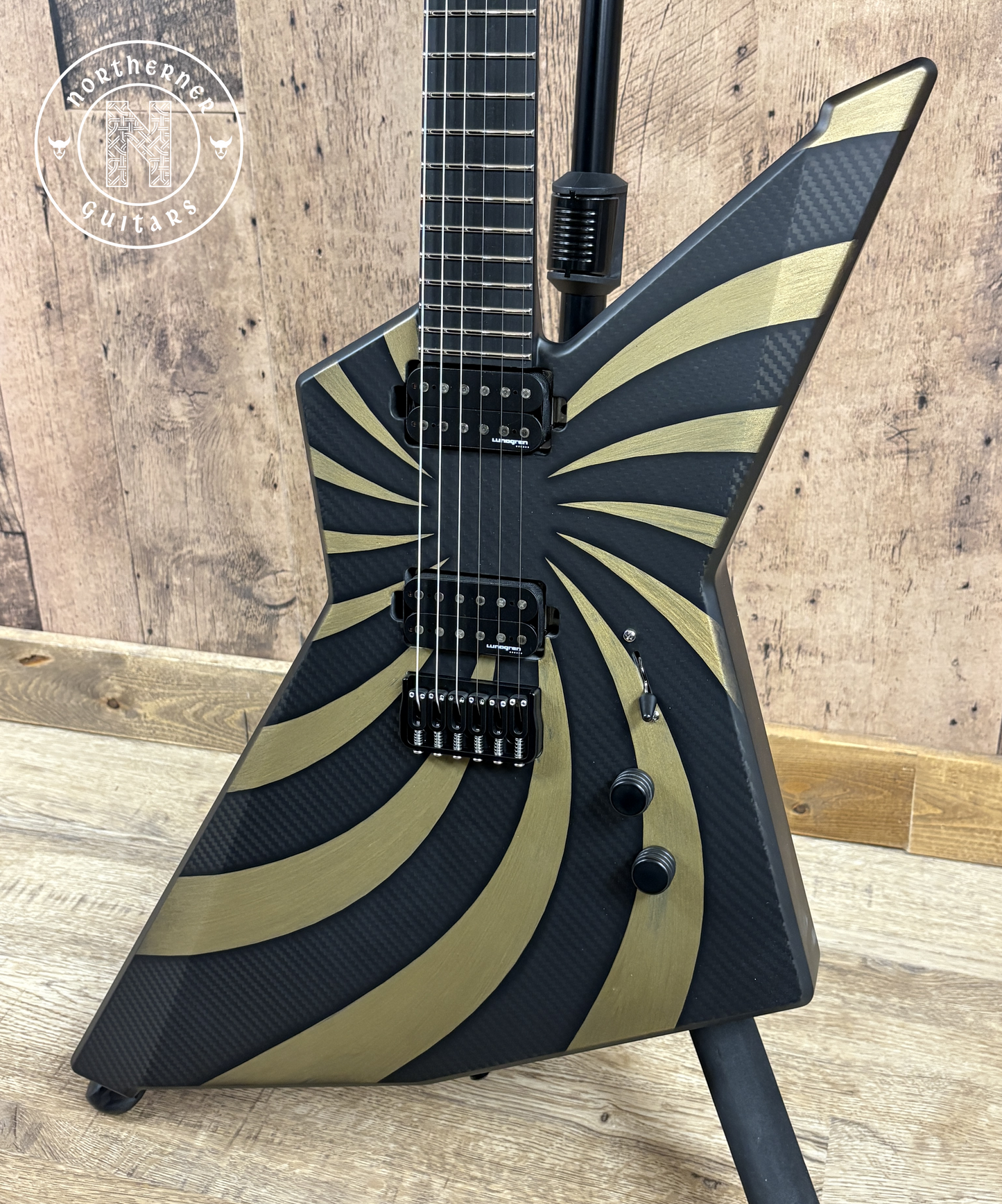 NEW Ruf Guitars Euler 6 2025 Satin Gold Sun Stripes Open Carbon