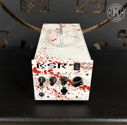 USED KSR Amplification PA50 Compact Power Amp 6L6 2025 White Blood Splatter