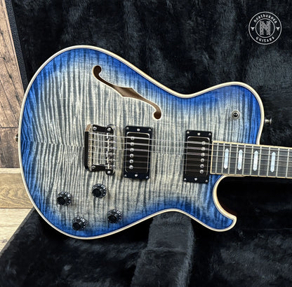 NEW Knaggs Kenai Hollowbody T1 2025 Charcoal / Blue Burst - Northerner Guitars