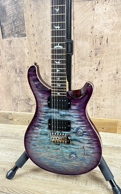 USED PRS Custom 24 Wood Library Quilt Top 2022 Aquableux Purple Burst