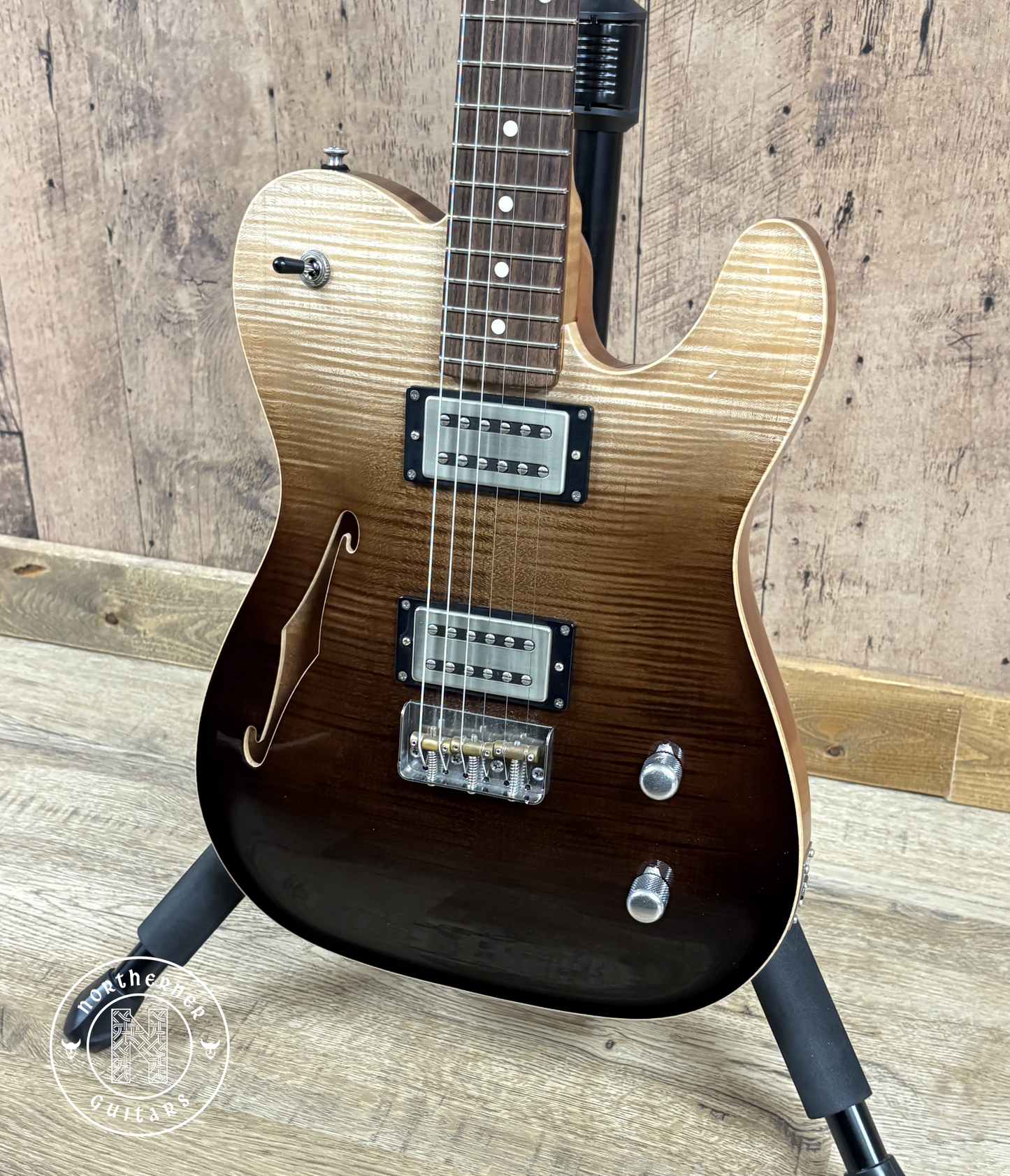 USED Patrick James Eggle Oz-T Carved Top Semi-Hollow