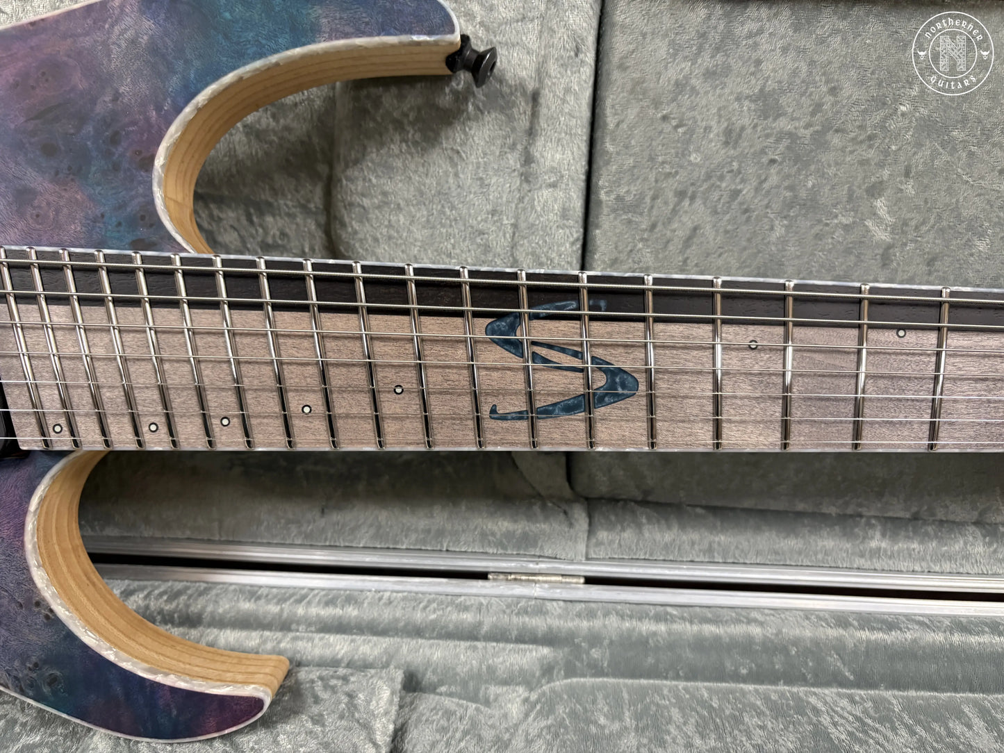 NEW Skervesen Raptor 7FF 2025 Poplar Burl "Nebula" - Northerner Guitars
