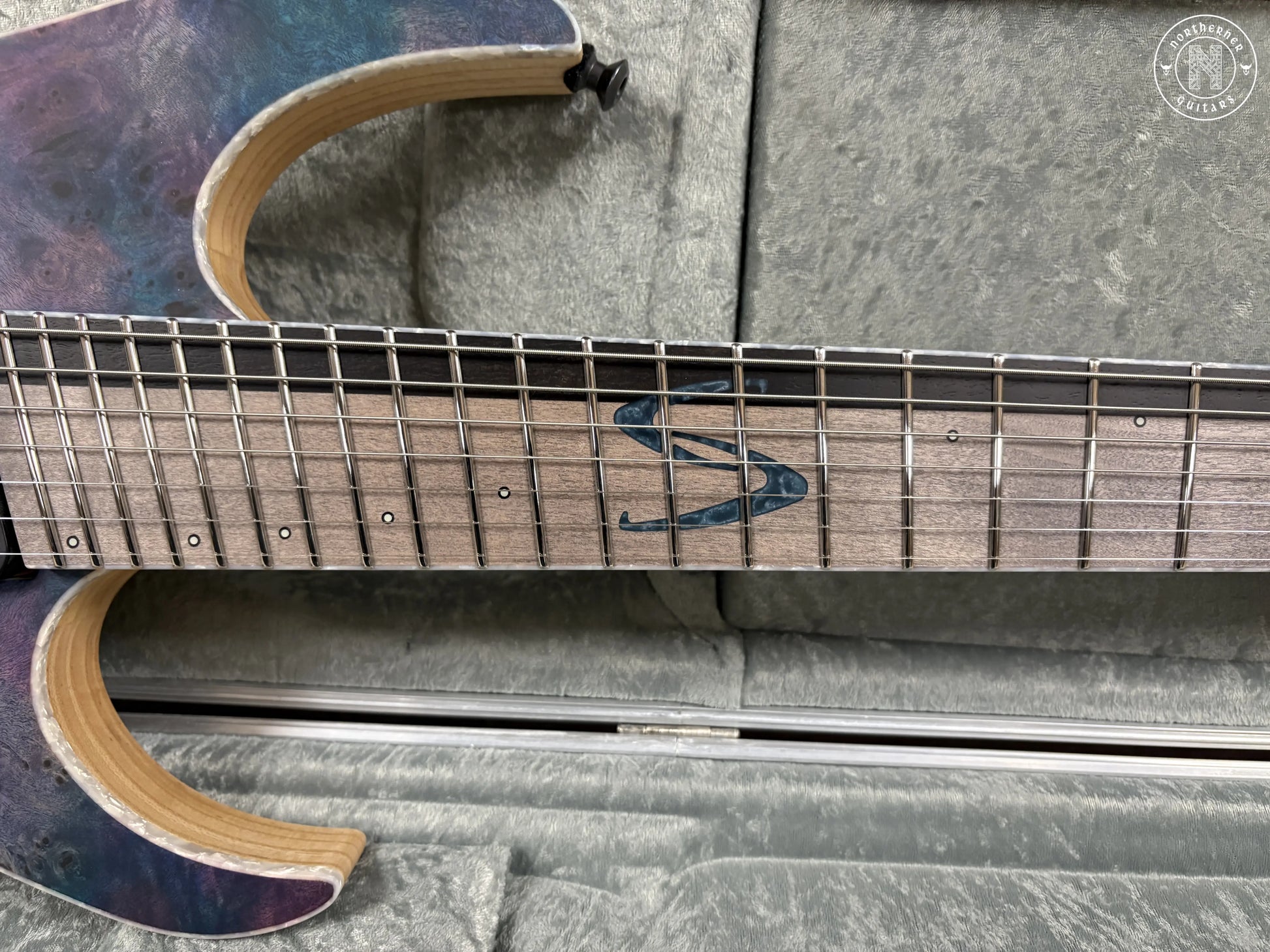 NEW Skervesen Raptor 7FF 2025 Poplar Burl "Nebula" - Northerner Guitars