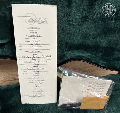 NEW Knaggs SSC T1 Steve Stevens Signature 2025 Jade Burst w/ Matching Flame Maple Back Northerner Guitars