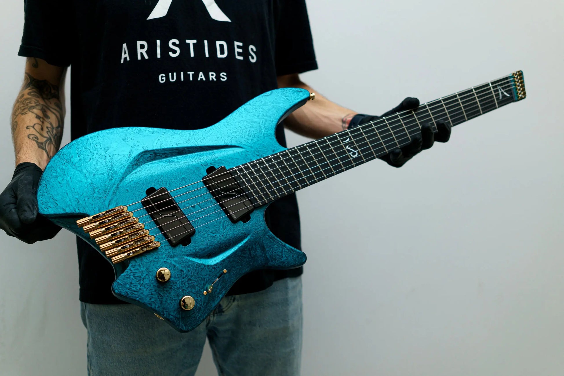 NEW Aristides H/07 2025 Dark Teal Marble Satin - Northerner Guitars