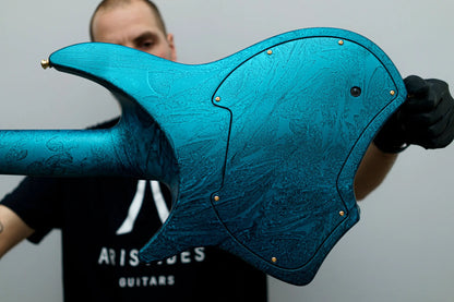NEW Aristides H/07 2025 Dark Teal Marble Satin - Northerner Guitars