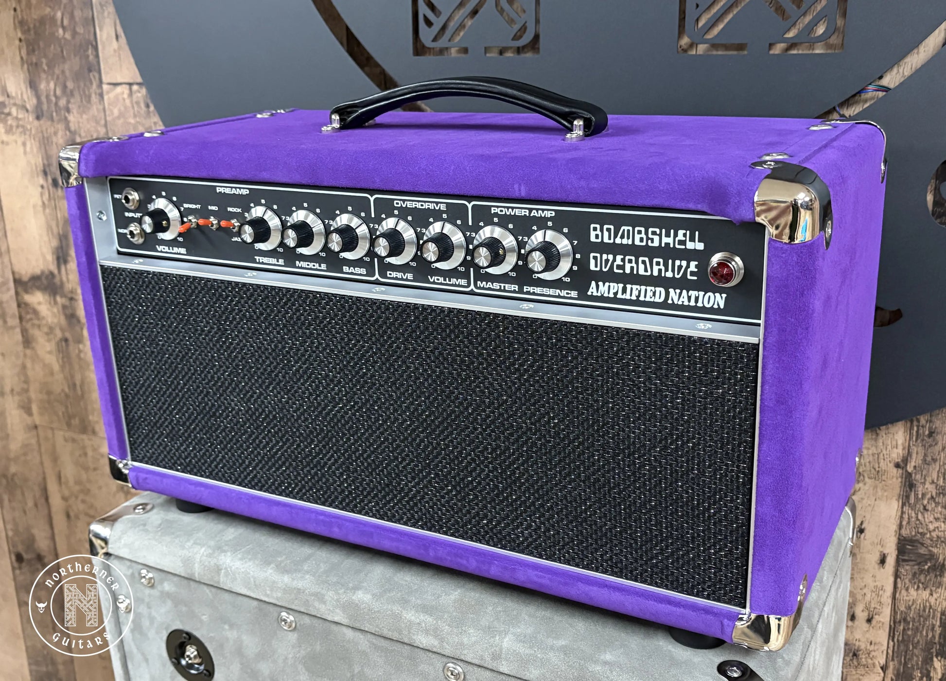 NEW Amplified Nation Bombshell Overdrive Purple Suede Northerner Guitars