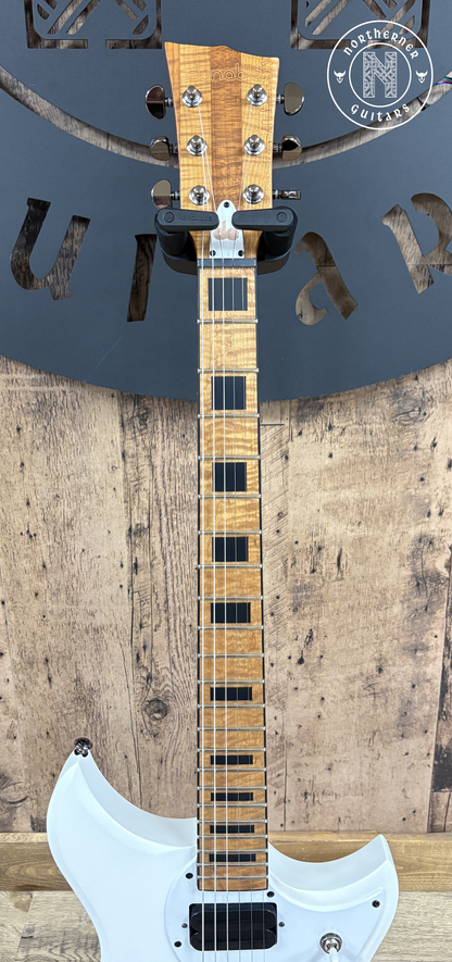 NEW Dunable DE Cyclops Matte Pearl White w/ Roasted Flame Maple Neck