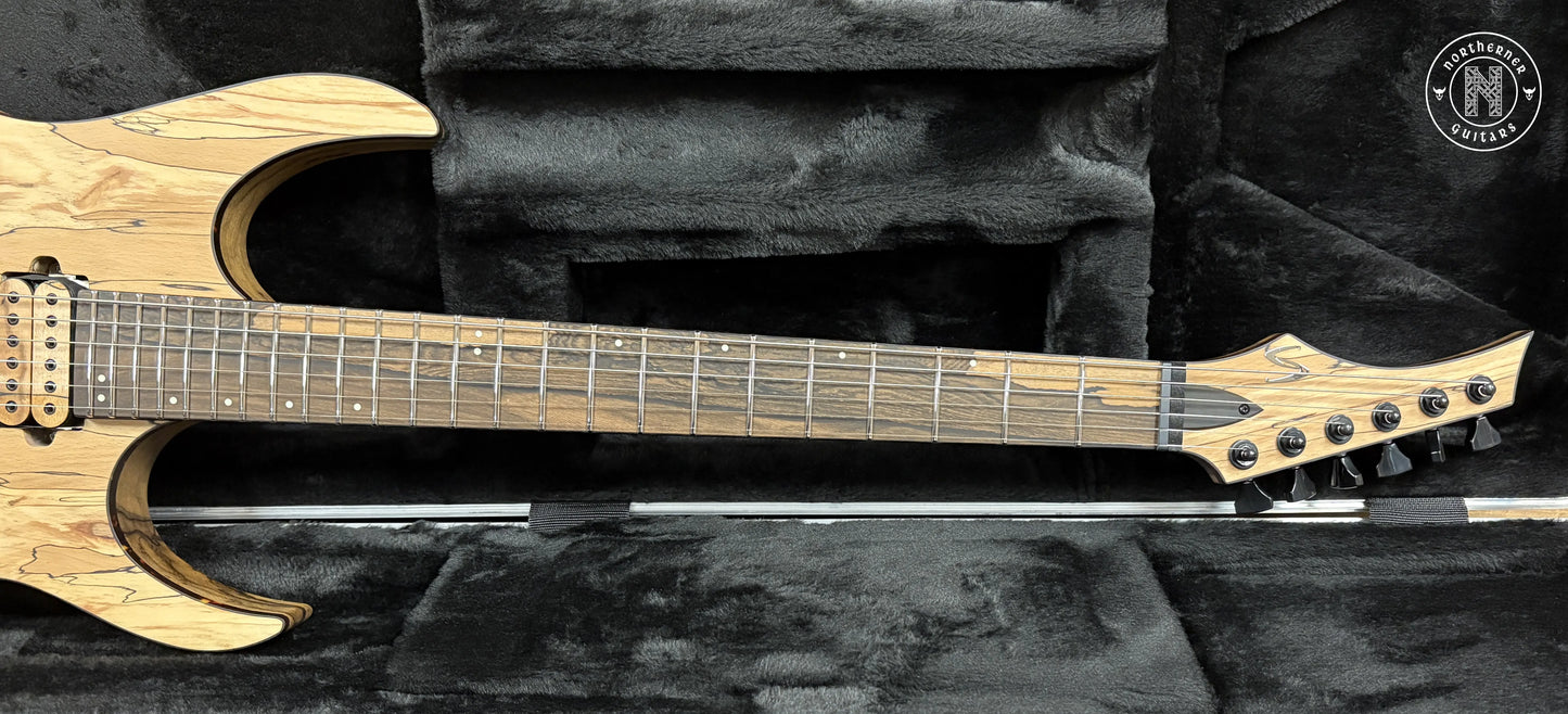 NEW Skervesen Raptor 6 2025 Spalt Maple Top w/ Black Limba Body - Northerner Guitars