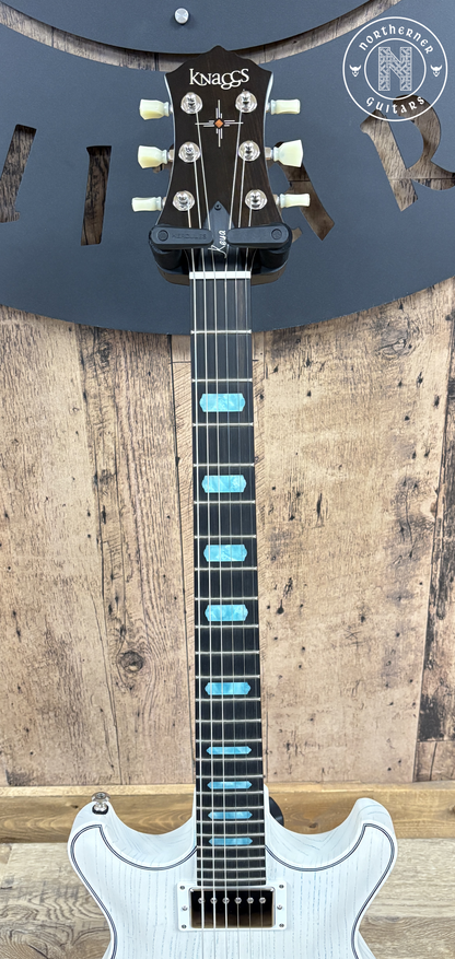 NEW Knaggs Keya White / Teal Driftwood
