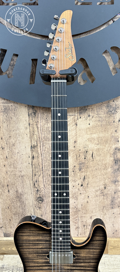 USED Suhr Modern T 2020 Flame Maple Trans Charcoal Burst