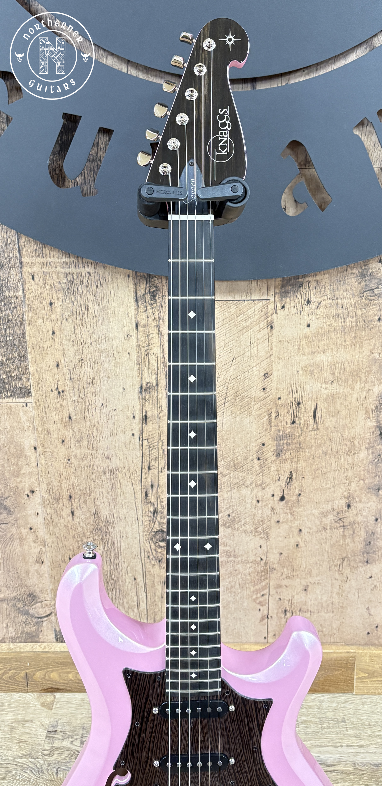 NEW  Knaggs Severn Semi-Hollow Pink Ice Metallic