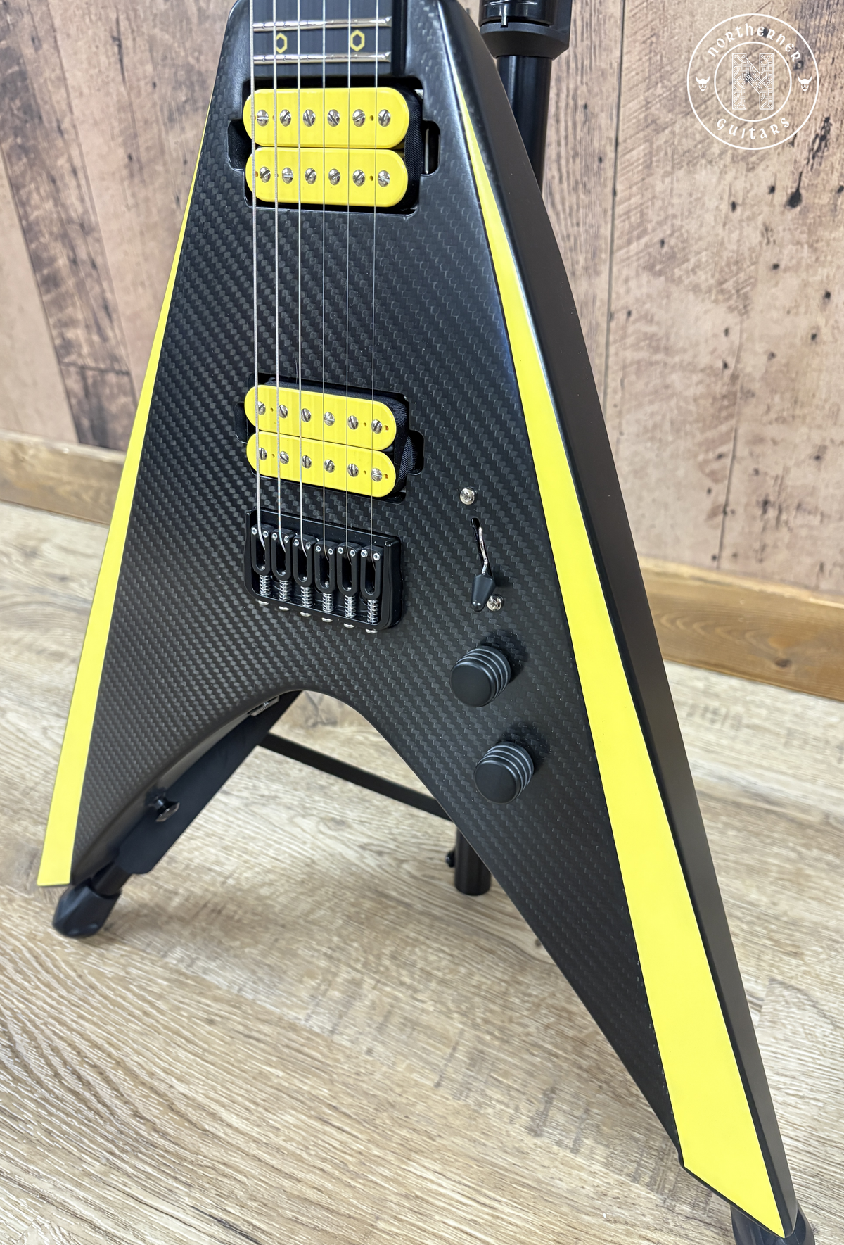 NEW Ruf Guitars Vinci 6 Open Carbon Yellow Bevels