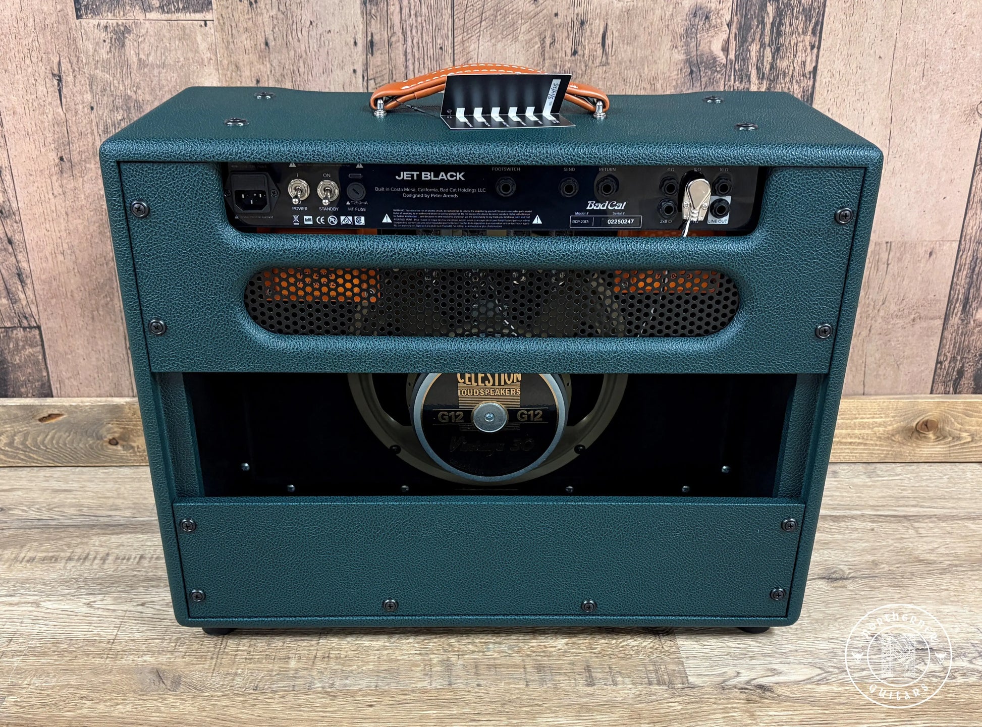 NEW Bad Cat Jet Black 1x12 Combo 2025 British Racing Green Tolex - Northerner Guitars