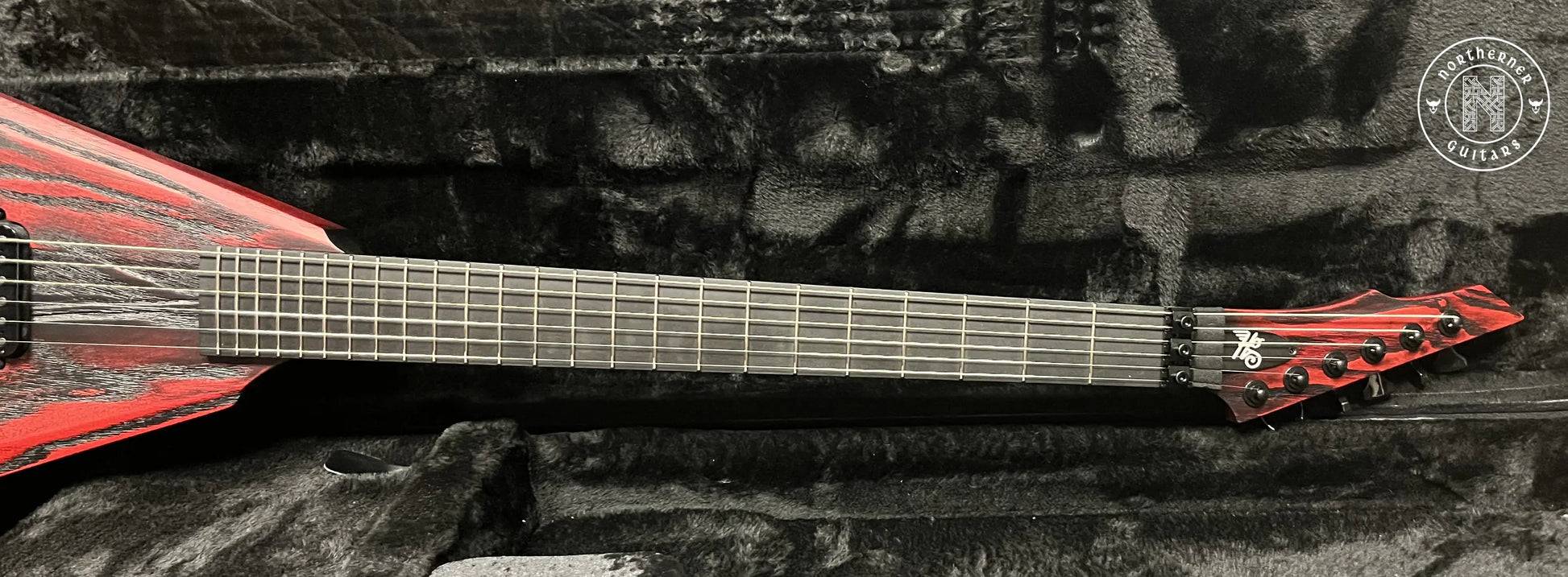 NEW Hapas Vyrn 625 Scarred Ash Black / Red - Northerner Guitars