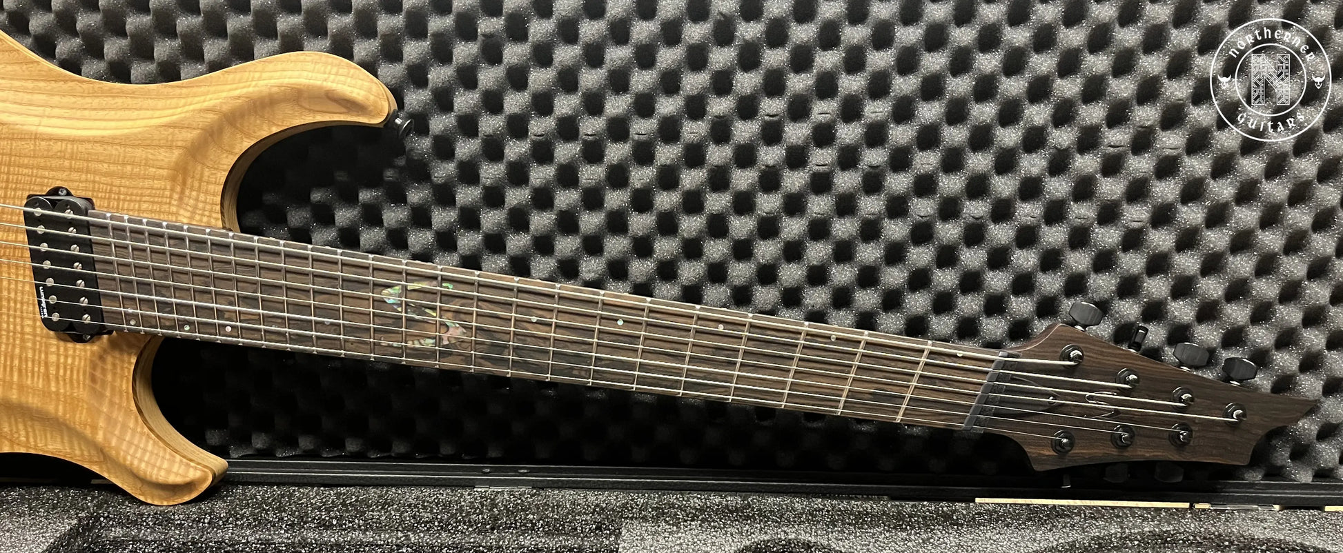 NEW Skervesen Lizard 7FF 2024 Mastergrade Flame Ash - Northerner Guitars