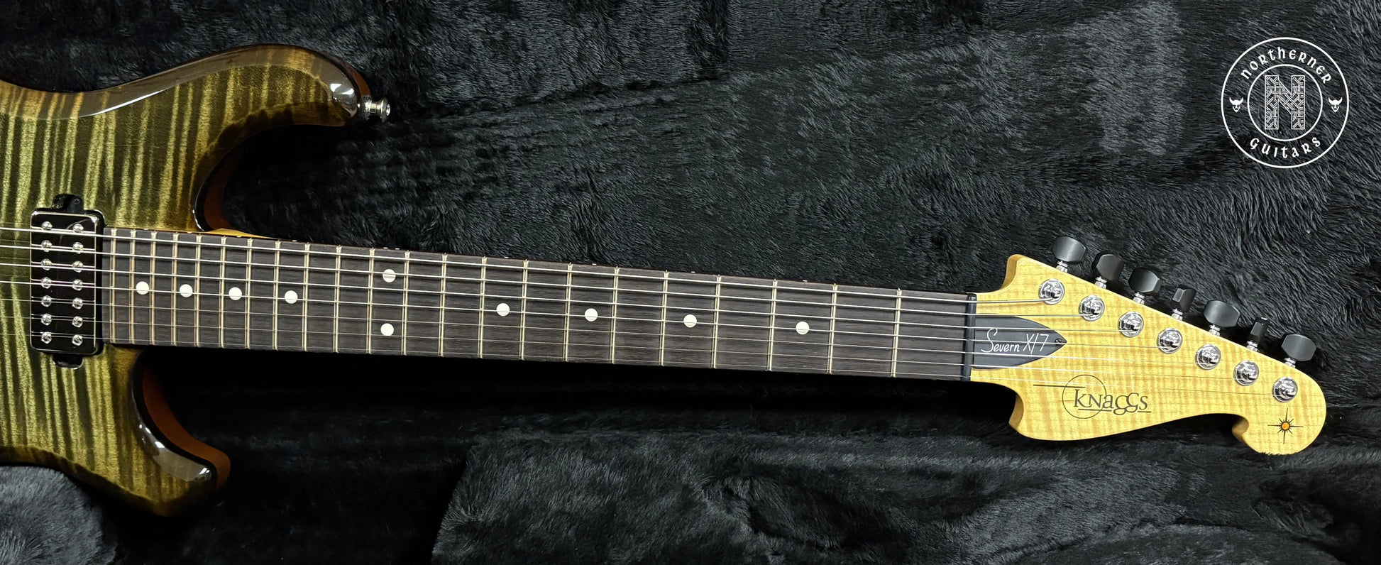 USED Knaggs Severn X7 T1 2024 Green / Aged Scotch Burst Northerner Guitars