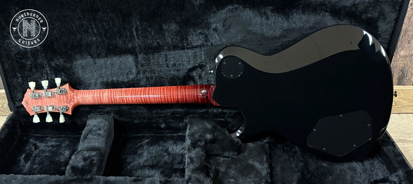 NEW Knaggs Kenai T1 Double Purfling 2025 Onyx Fade / Burgundy Fade w/ Matching Stained T1 Flame Maple Neck - Northerner Guitars