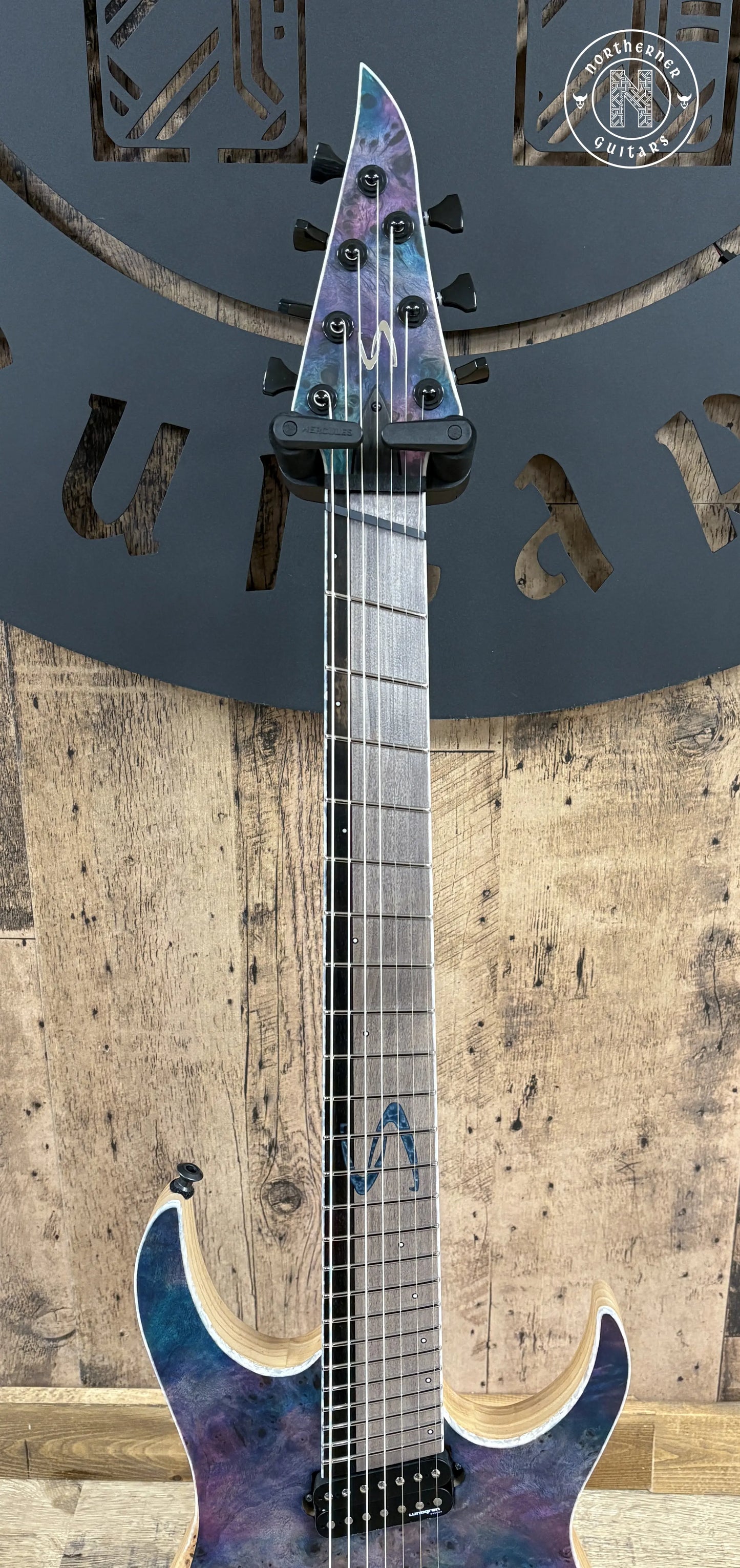 NEW Skervesen Raptor 7FF 2025 Poplar Burl "Nebula" - Northerner Guitars