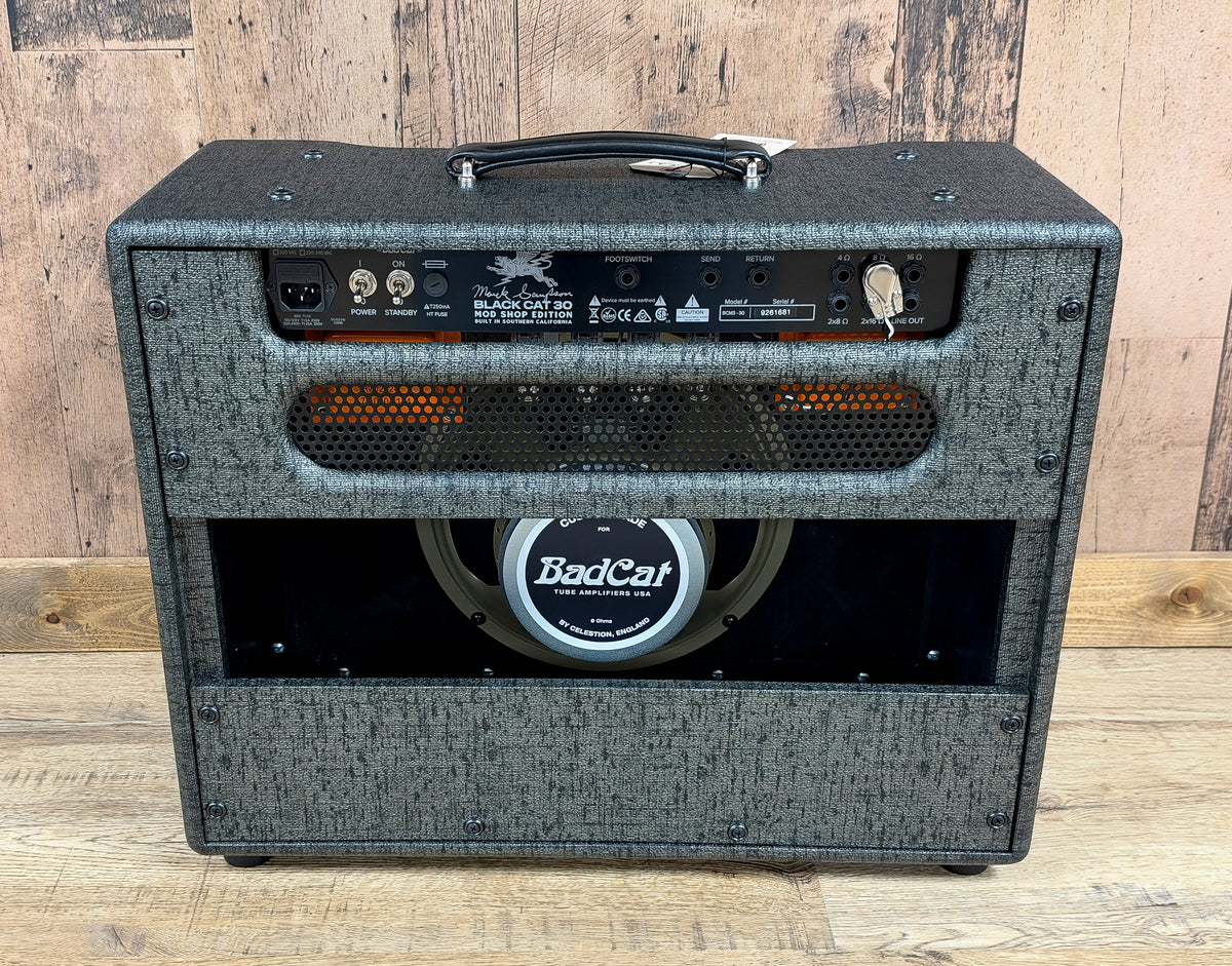 NEW Bad Cat Black Cat 30 1x12 Combo Mark Sampson Mod Shop Edition Pewter Trout Bronco Tolex