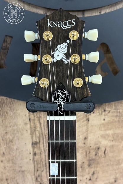 NEW Knaggs SSC T1 Steve Stevens Signature 2025 Jade Burst w/ Matching Flame Maple Back Northerner Guitars