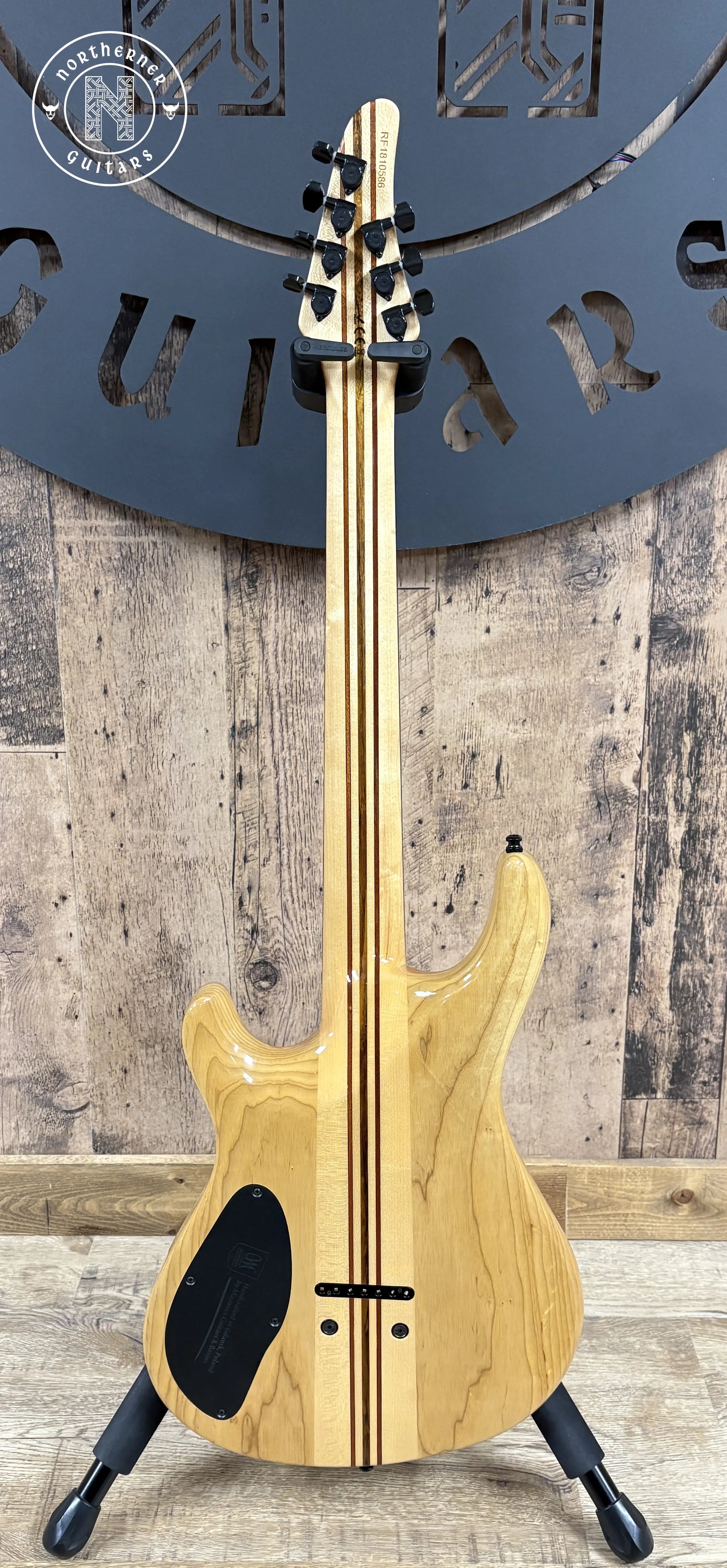 USED Mayones Regius Core 7 Quilt Maple 2018 Trans Galaxy Eye Red Gloss - Northerner Guitars