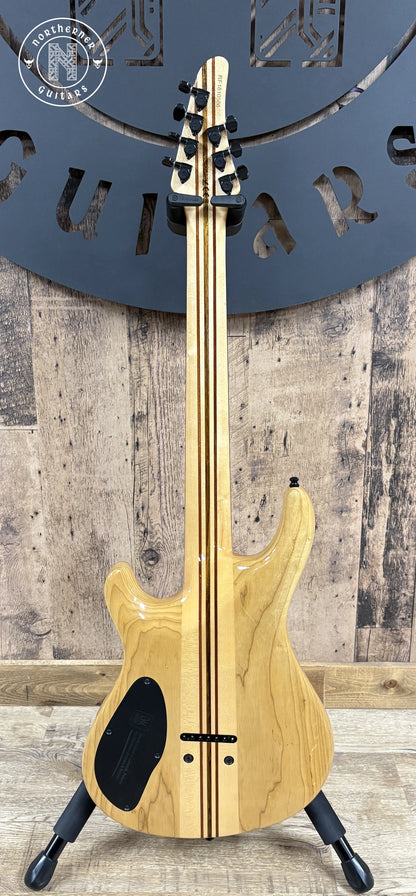 USED Mayones Regius Core 7 Quilt Maple 2018 Trans Galaxy Eye Red Gloss - Northerner Guitars