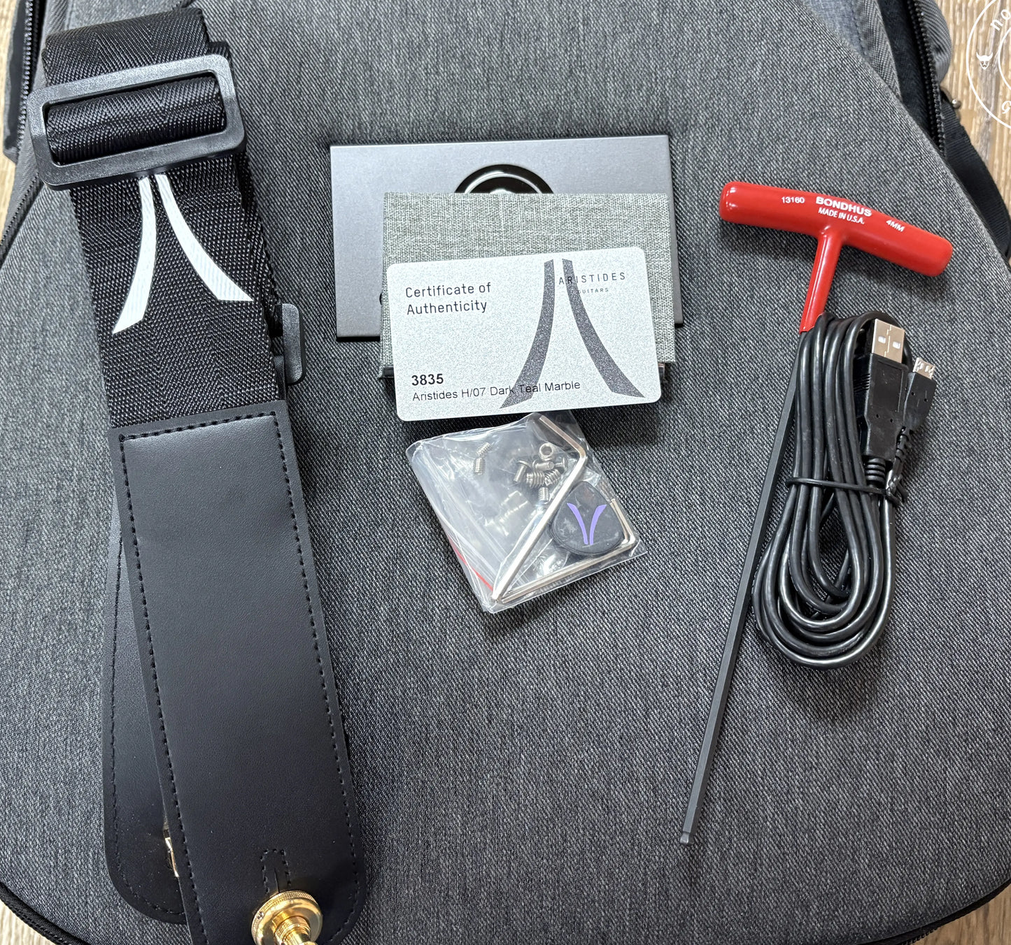 NEW Aristides H/07 2025 Dark Teal Marble Satin - Northerner Guitars