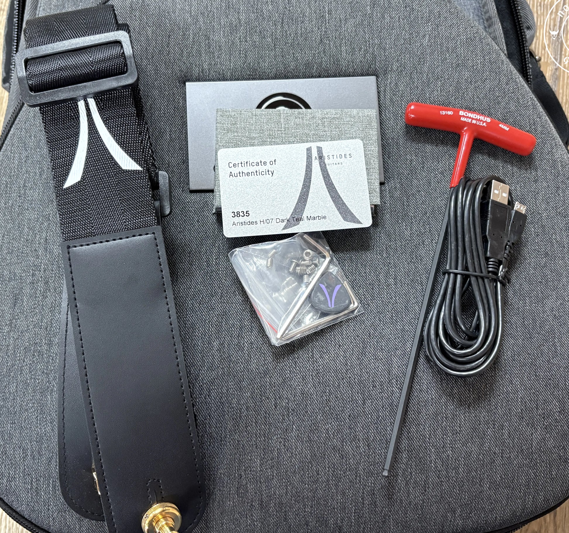 NEW Aristides H/07 2025 Dark Teal Marble Satin - Northerner Guitars