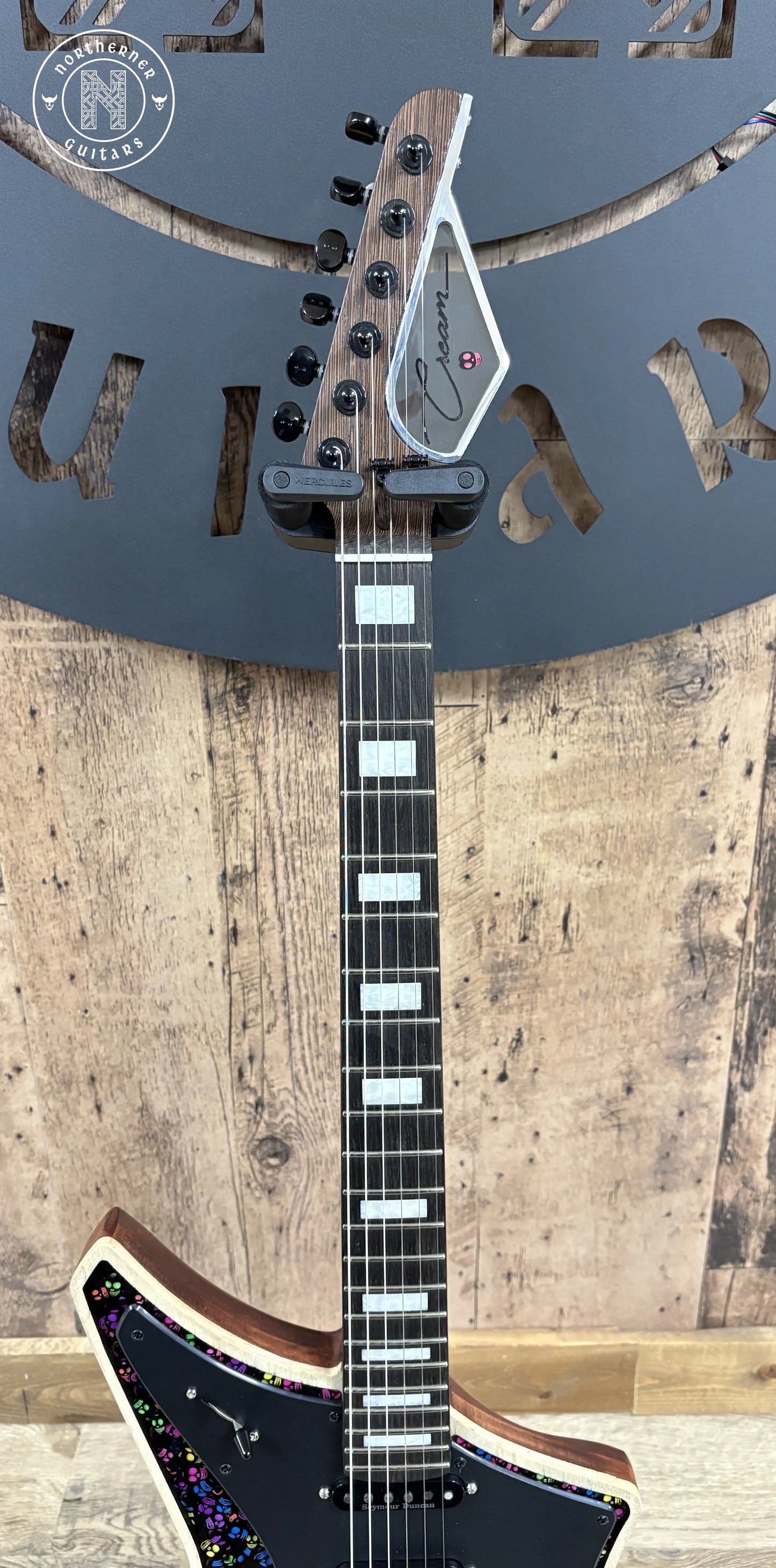 NEW Cream Guitars Revolver Standard "Milk" Series 2025 Neon Skulls - Northerner Guitars