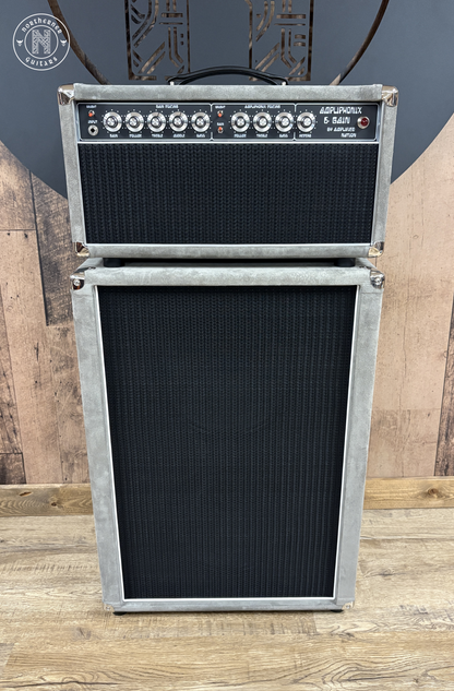 USED Amplified Nation Ampliphonix and Gain 2025 Silver Suede w/ Matching 2x12 Vertical Cab