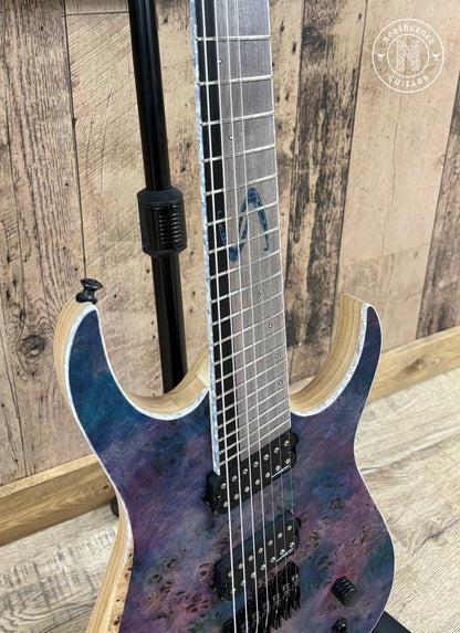 NEW Skervesen Raptor 7FF 2025 Poplar Burl "Nebula" - Northerner Guitars