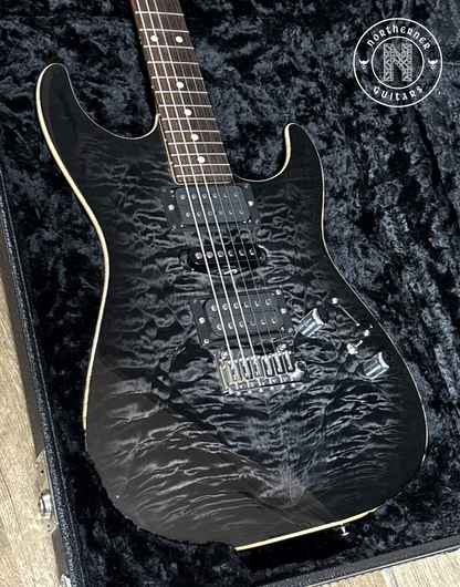 USED Tom Anderson Drop Top Quilt Maple 2016 Transparent Black Burst