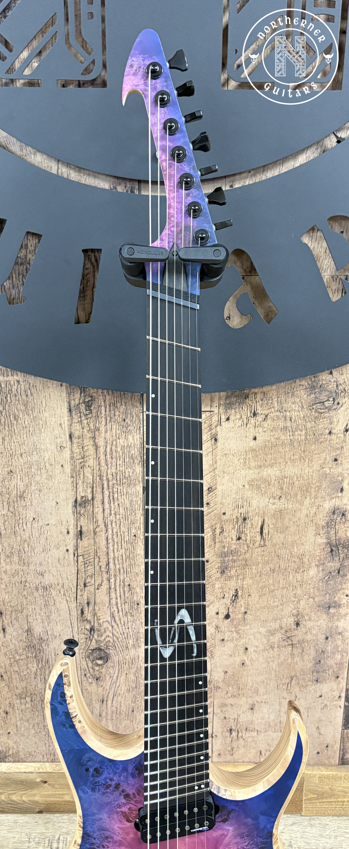 NEW Skervesen Raptor 7FF Set-Neck Purple Burst