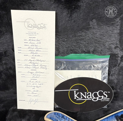 NEW Knaggs Kenai Hollowbody T1 2025 Charcoal / Blue Burst - Northerner Guitars