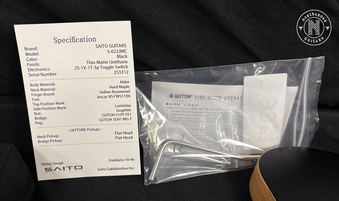 NEW Saito S-622JMC Black