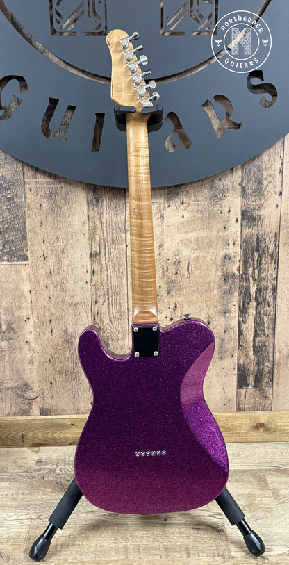 USED Suhr Classic T 2024 Eddie's Guitars Exclusive - Fuchsia Sparkle